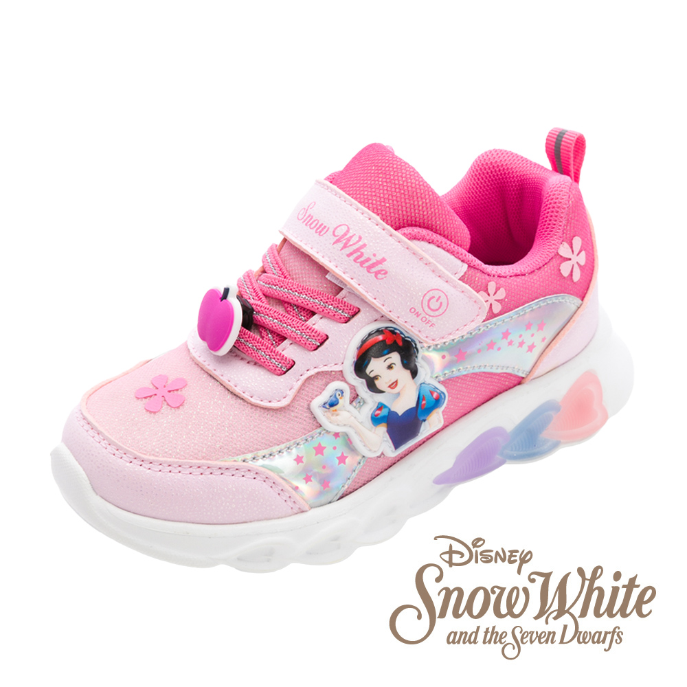 Disney 迪士尼 白雪公主 童鞋 輕量電燈運動鞋 粉紅/SEKX46753
