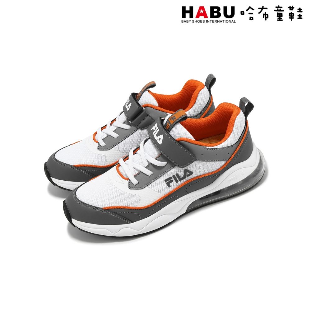 HABU 哈布童鞋 FILA KIDS 斐樂 中童 大童 魔鬼氈 運動鞋 休閒鞋  3-J812Y-461