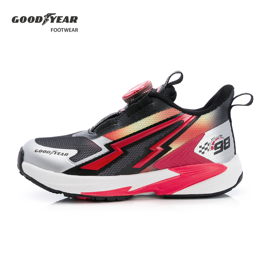 Goodyear 固特異 雷霆酷騎 童款轉扣競速緩震滑步車運動鞋 黑/ GAKR58540