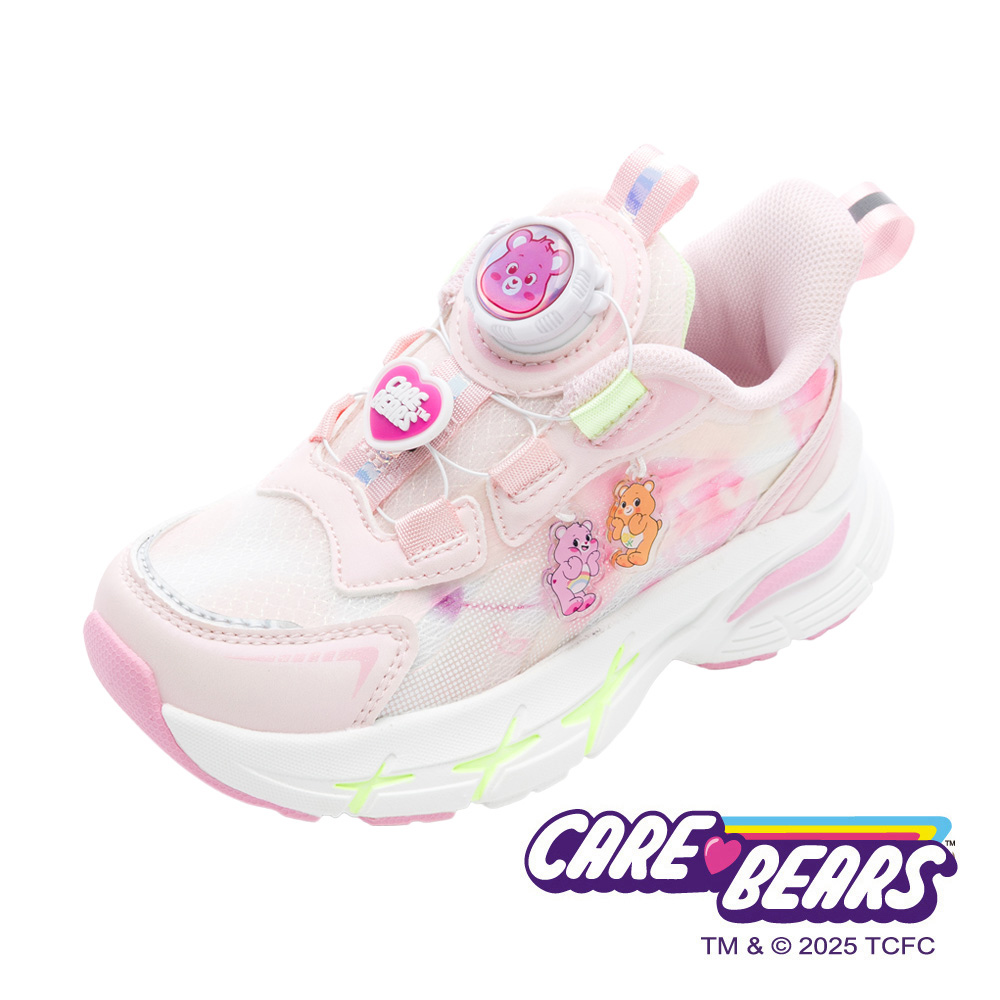 Care Bears 彩虹熊 童鞋輕量旋轉扣運動鞋 粉色/CBKR59803