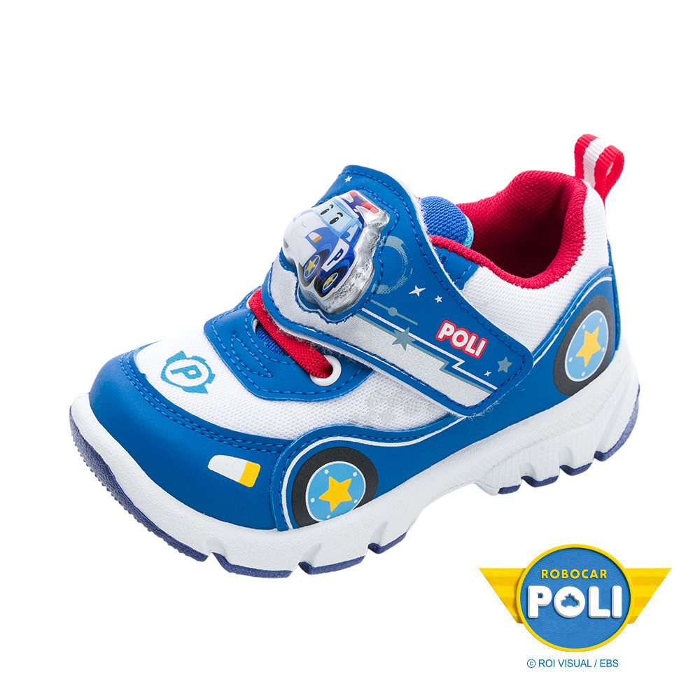 POLI 波力 波力 童鞋 電燈運動鞋 白藍/POKX61606