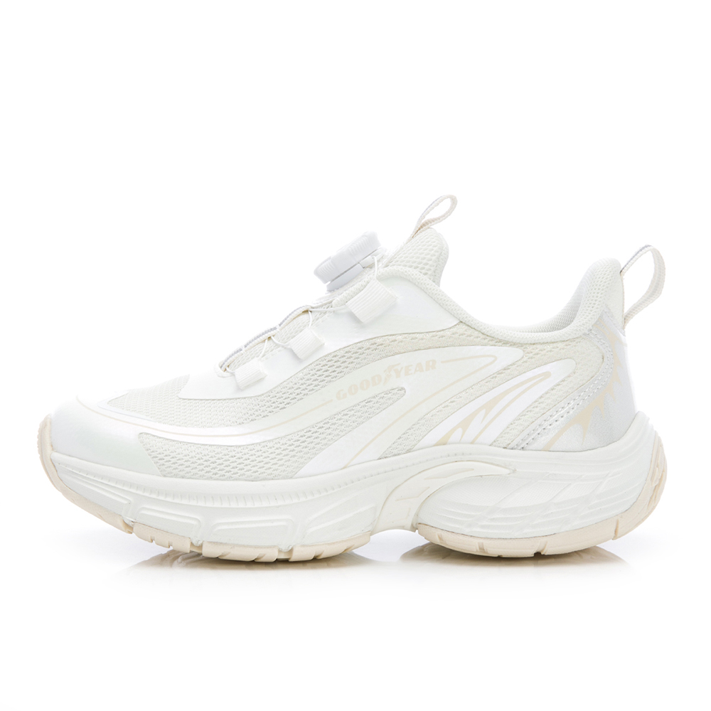 Goodyear 固特異 幻影疾風 童款 旋轉扣緩震運動鞋 米白 / GAKR68519