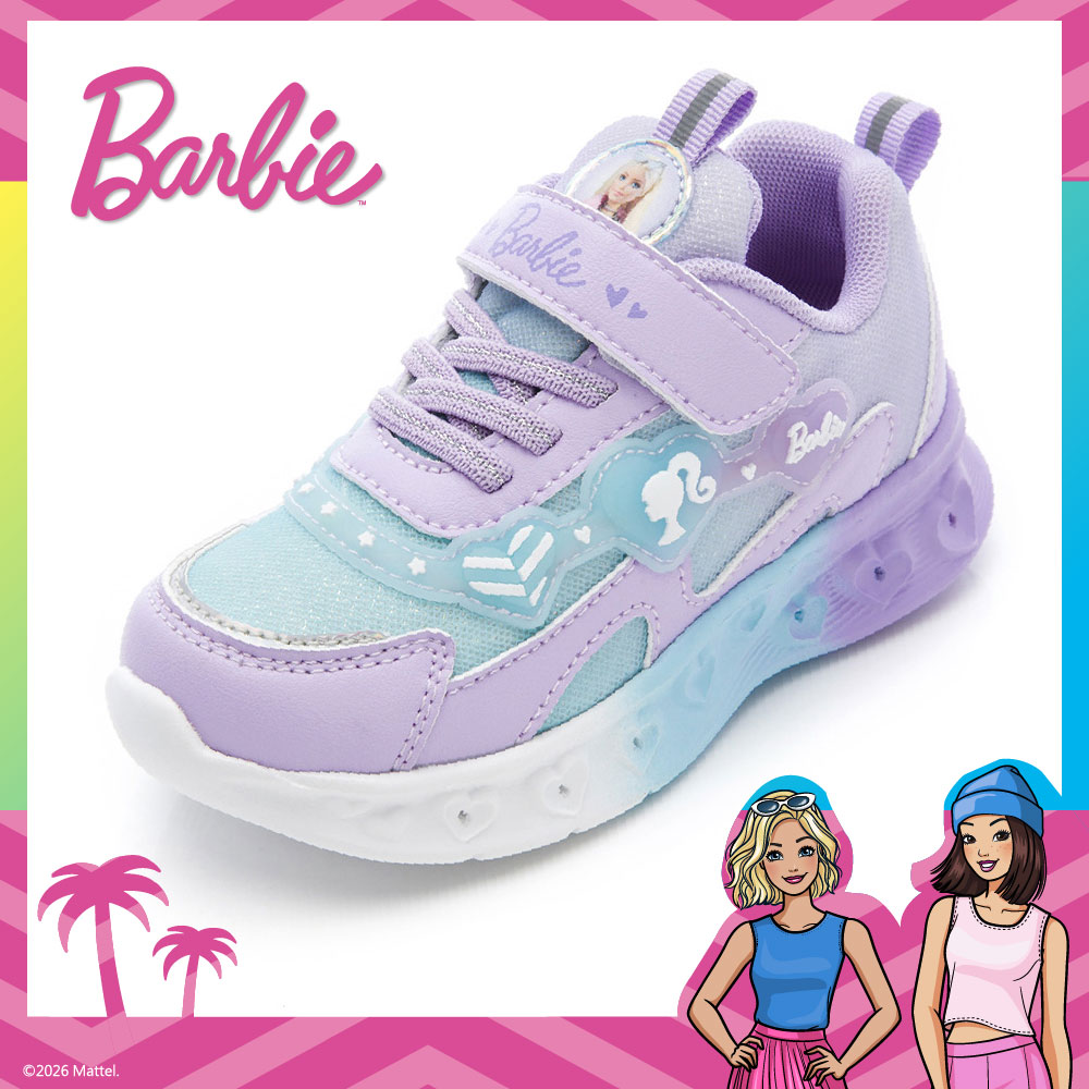 Barbie 芭比 童鞋輕量電燈運動鞋 紫 / BAKX66117