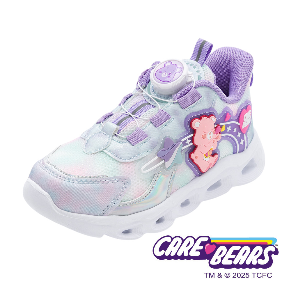 Care Bears 彩虹熊 童鞋 輕量旋轉扣電燈鞋 紫色/CBKX69807