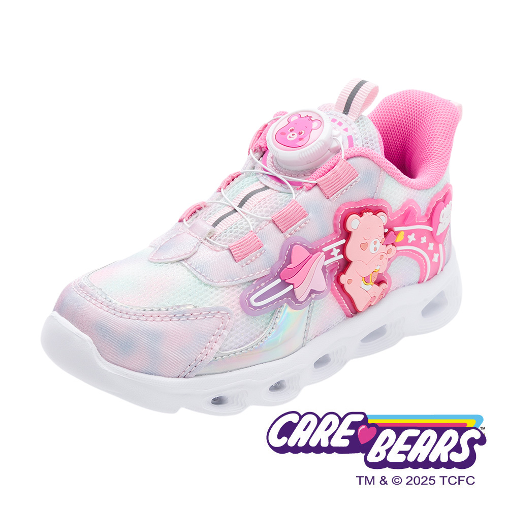 Care Bears 彩虹熊 童鞋 輕量旋轉扣電燈鞋 粉色/CBKX69803