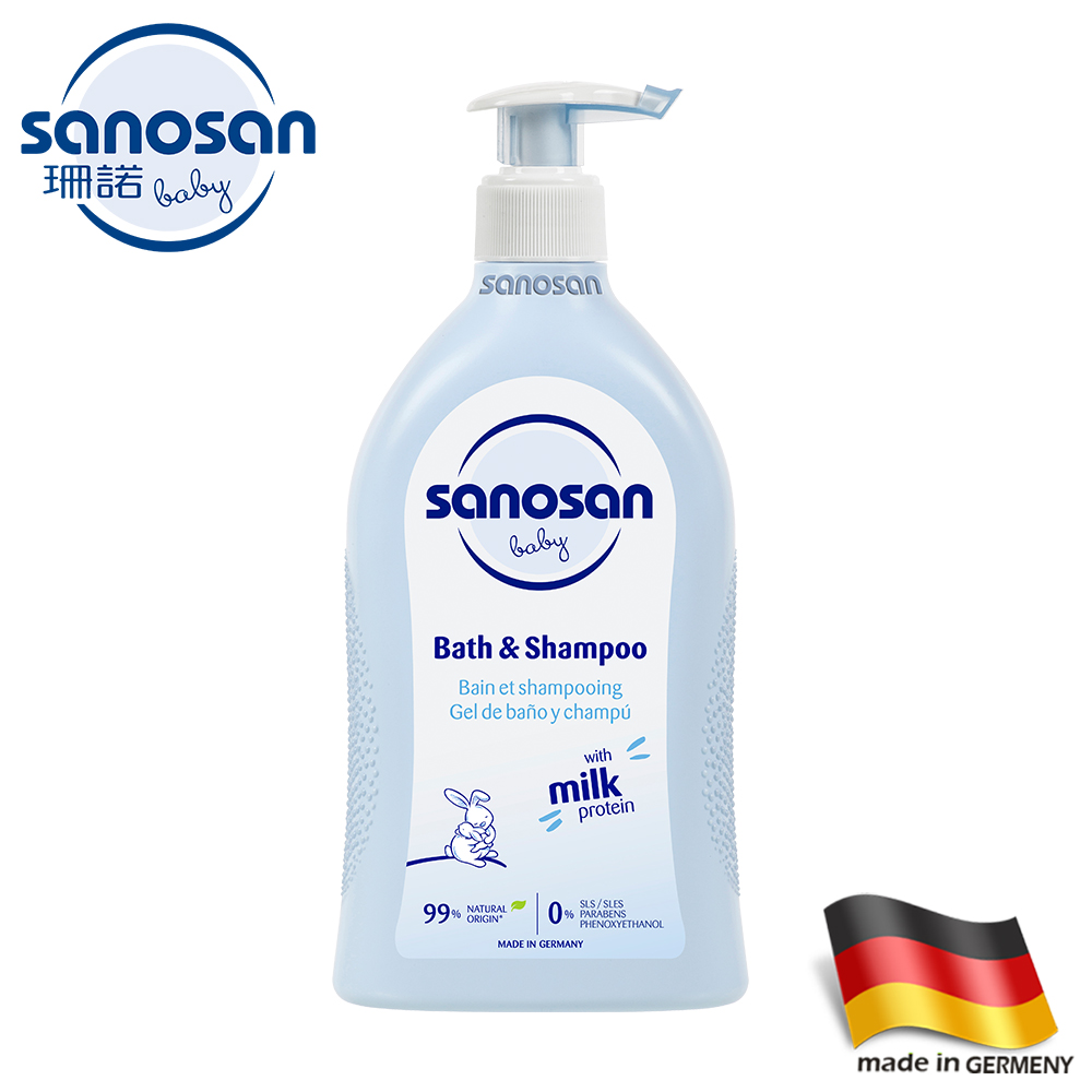 sanosan 珊諾 德國-baby remind 極潤洗髮沐浴露 500ml