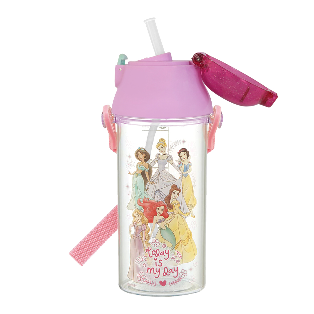 SKATER 定量-吸管水壺(480ml)迪士尼公主
