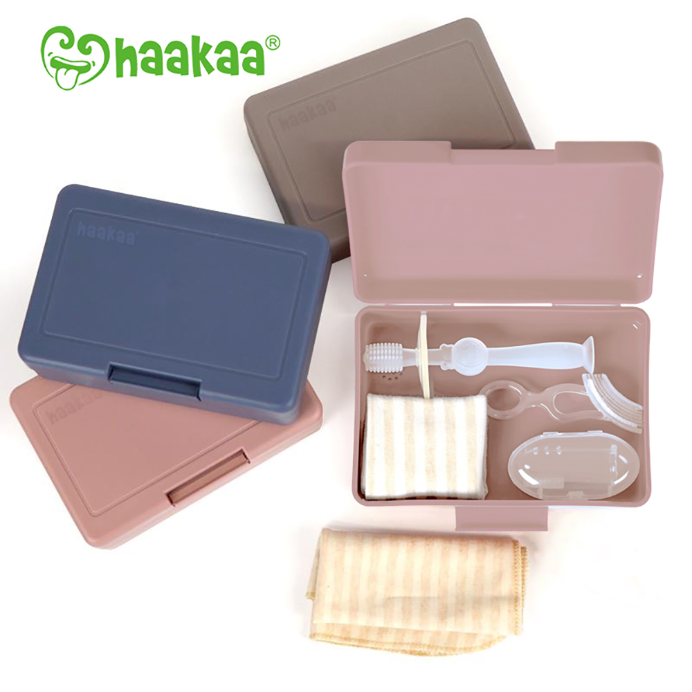 Haakaa 嬰幼兒口腔護理套裝(三種不同成長階段的牙刷)
