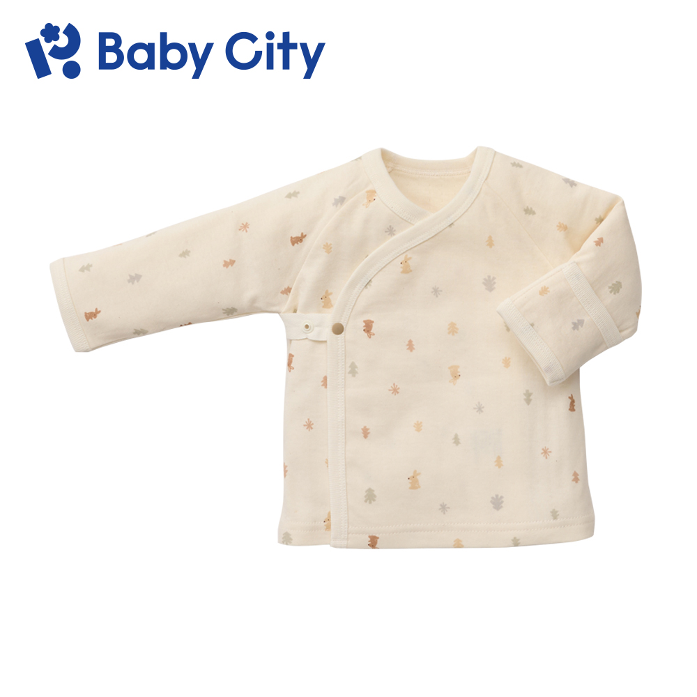 BabyCity 娃娃城 有機棉肚衣/小兔森林|純棉 精梳棉 新生兒 開釦 寶寶衣 內著 MIT 台灣製