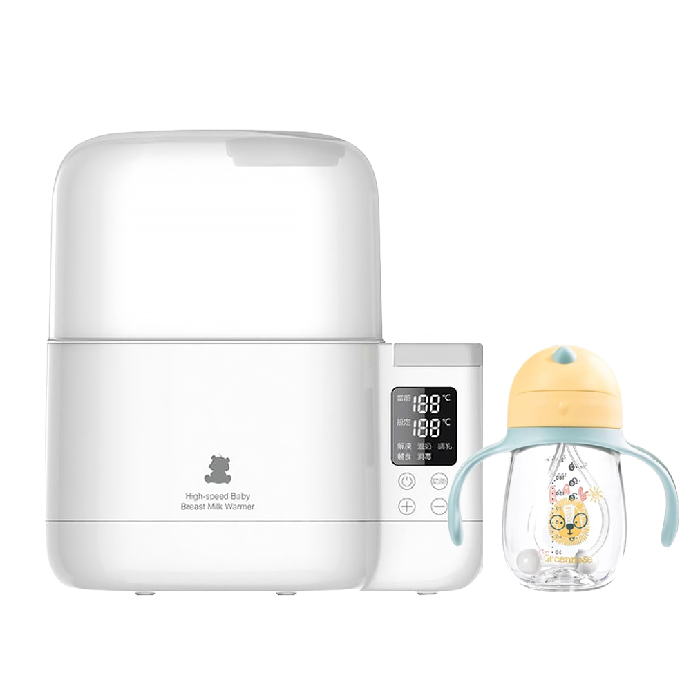 智能拍拍 雙瓶恆溫溫奶器 臨時緊急蒸氣消毒鍋 (可解凍母乳袋/可隔水加熱)