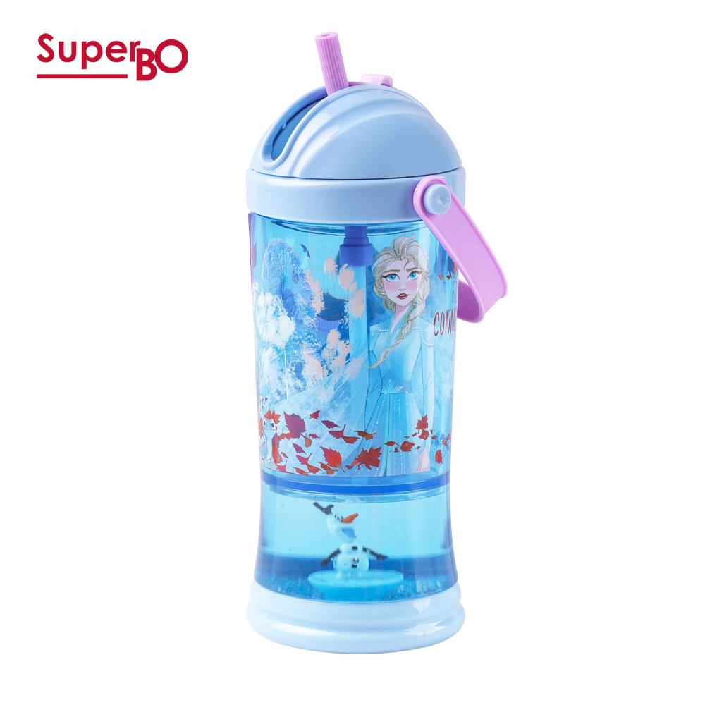 SuperBO 可提式吸管水壺(310ml) 冰雪奇緣