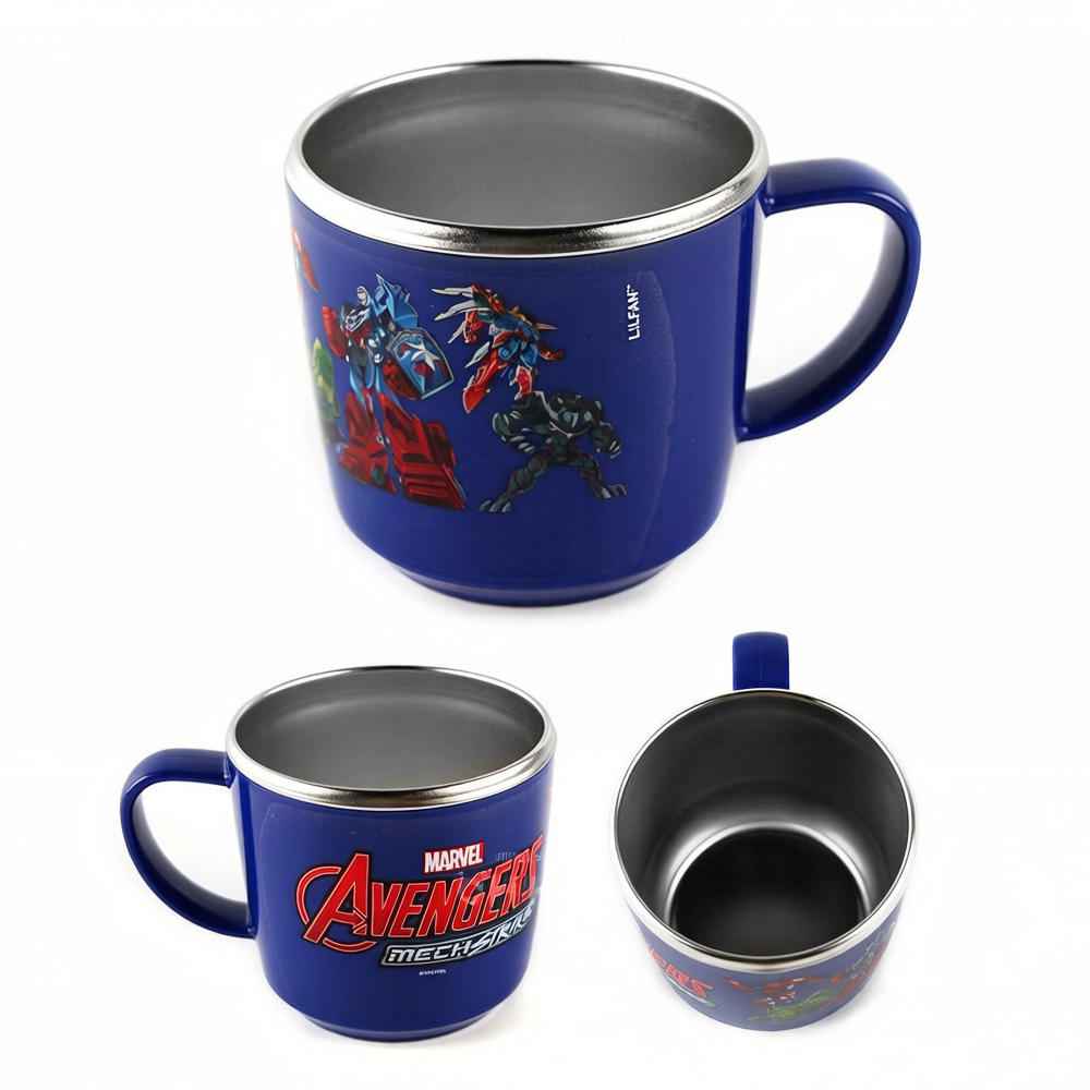 Disney 迪士尼 漫威機器人 不鏽鋼隔熱 握把杯 225ml 杯子
