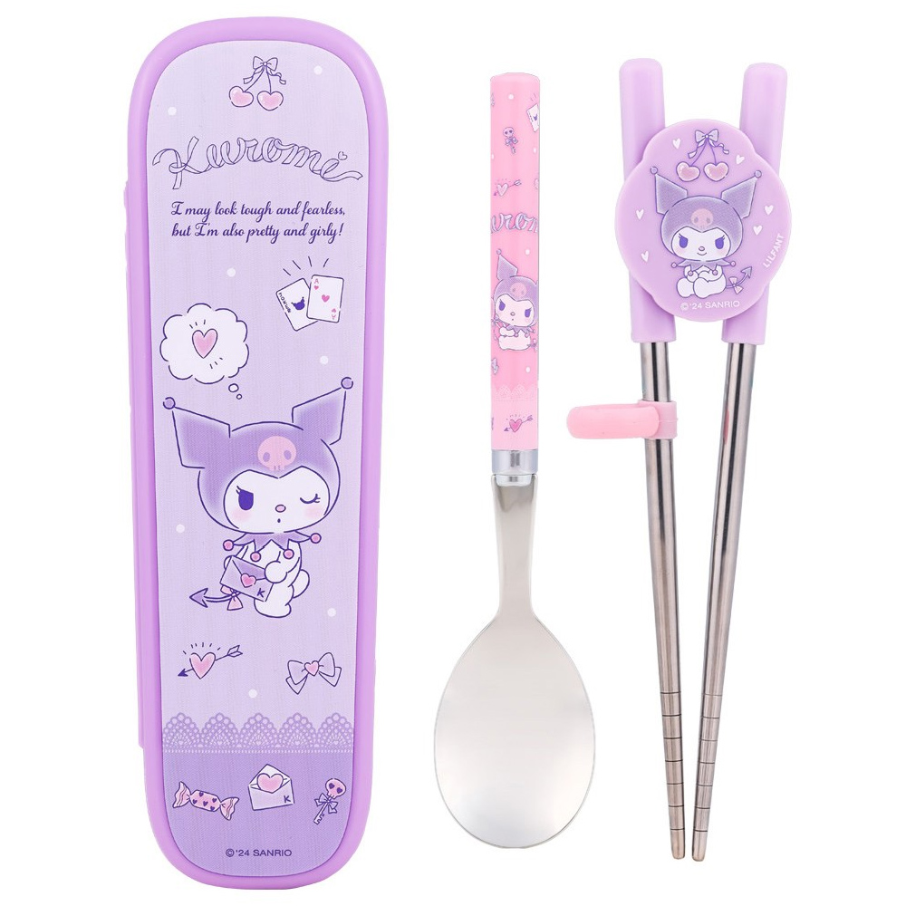 Sanrio 三麗鷗 韓國Lilfant 酷洛米 學習餐具3件組