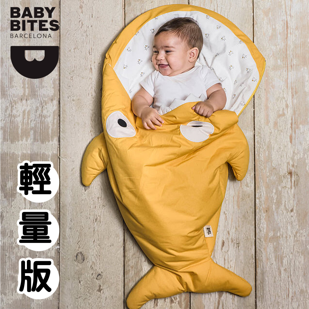 鯊魚咬一口 【西班牙設計】 BabyBites 100% 純棉手作嬰兒睡袋(輕量版)
