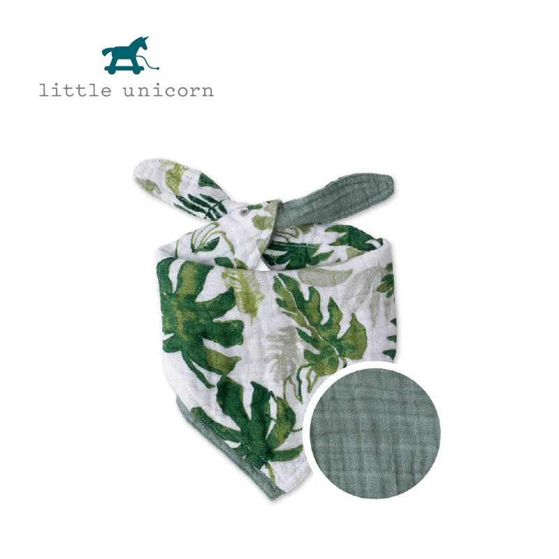 Little Unicorn 純棉雙面三角圍兜(多款可選)
