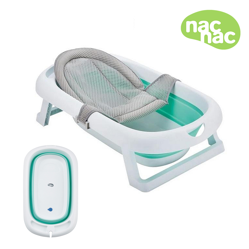 Nac Nac 2in1折疊式感溫浴盆組(浴盆+浴網)