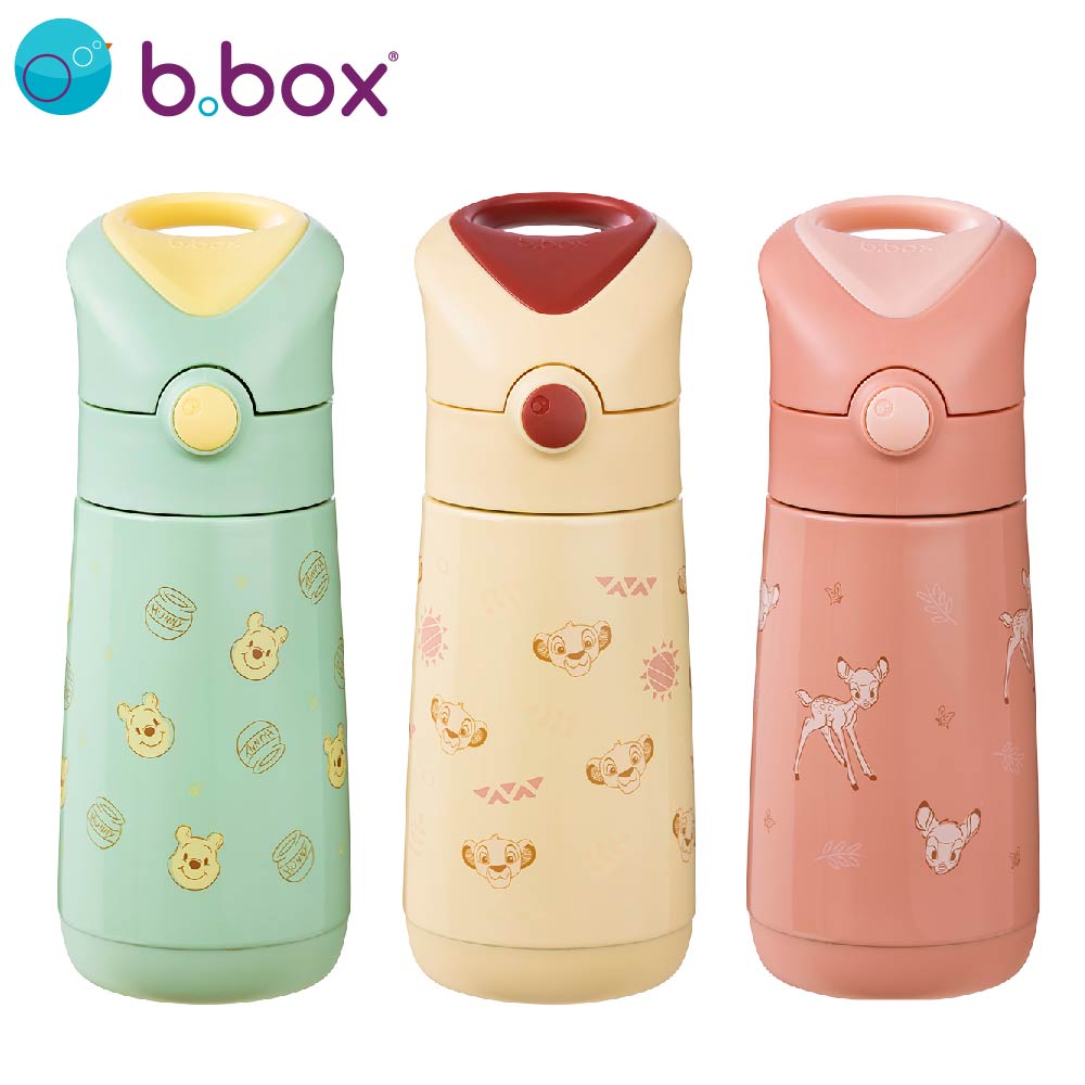 b.box 迪士尼不鏽鋼吸管保冷水壺350ml / 多款任選