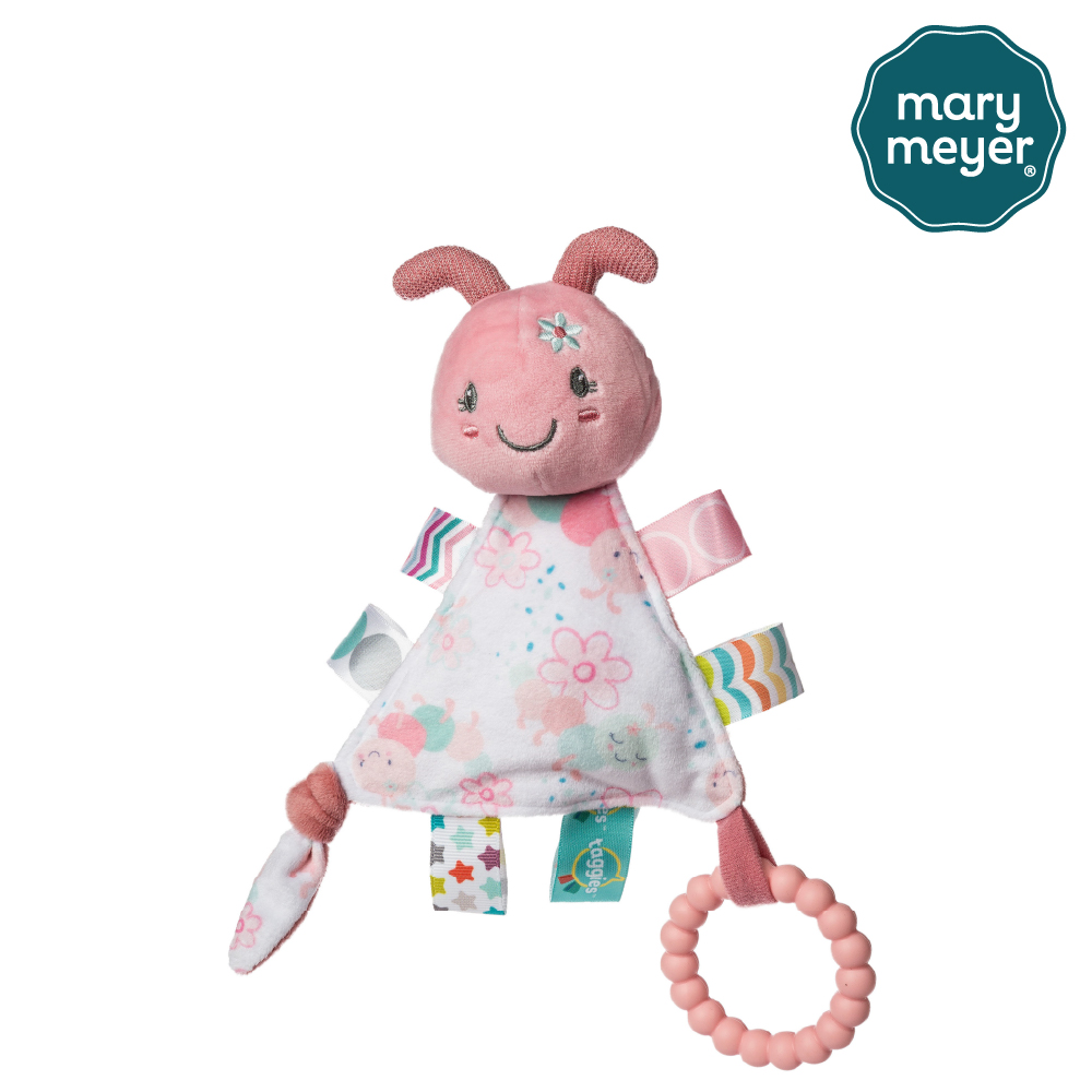 Mary Meyer 美國蜜兒 【MaryMeyer】多功能標籤安撫巾-妞妞毛毛蟲