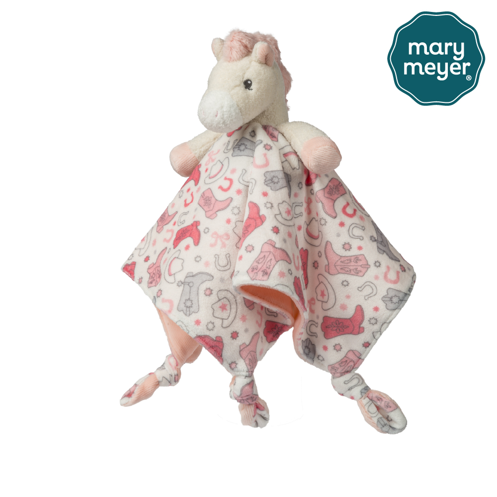 Mary Meyer 美國蜜兒 【MaryMeyer】柔軟安撫巾-甜粉牛仔馬