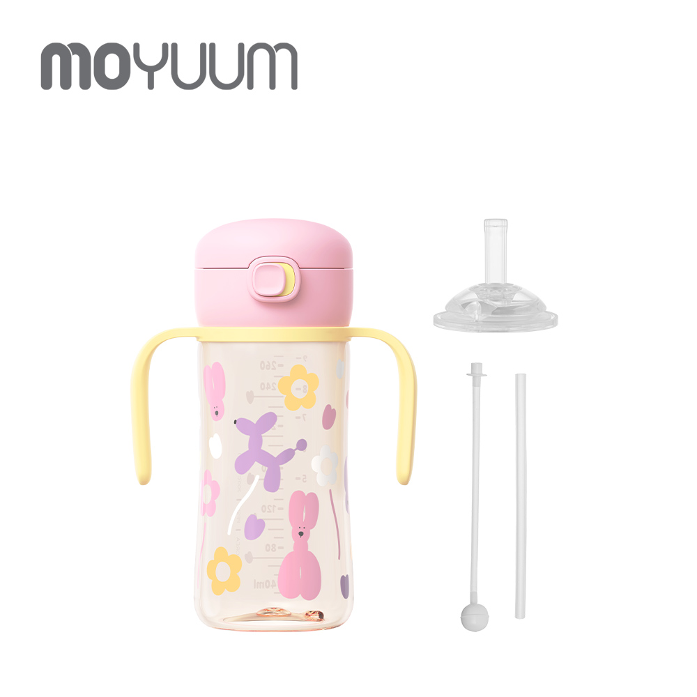 MOYUUM 韓國 PPSU彈蓋吸管學飲水杯 270ml