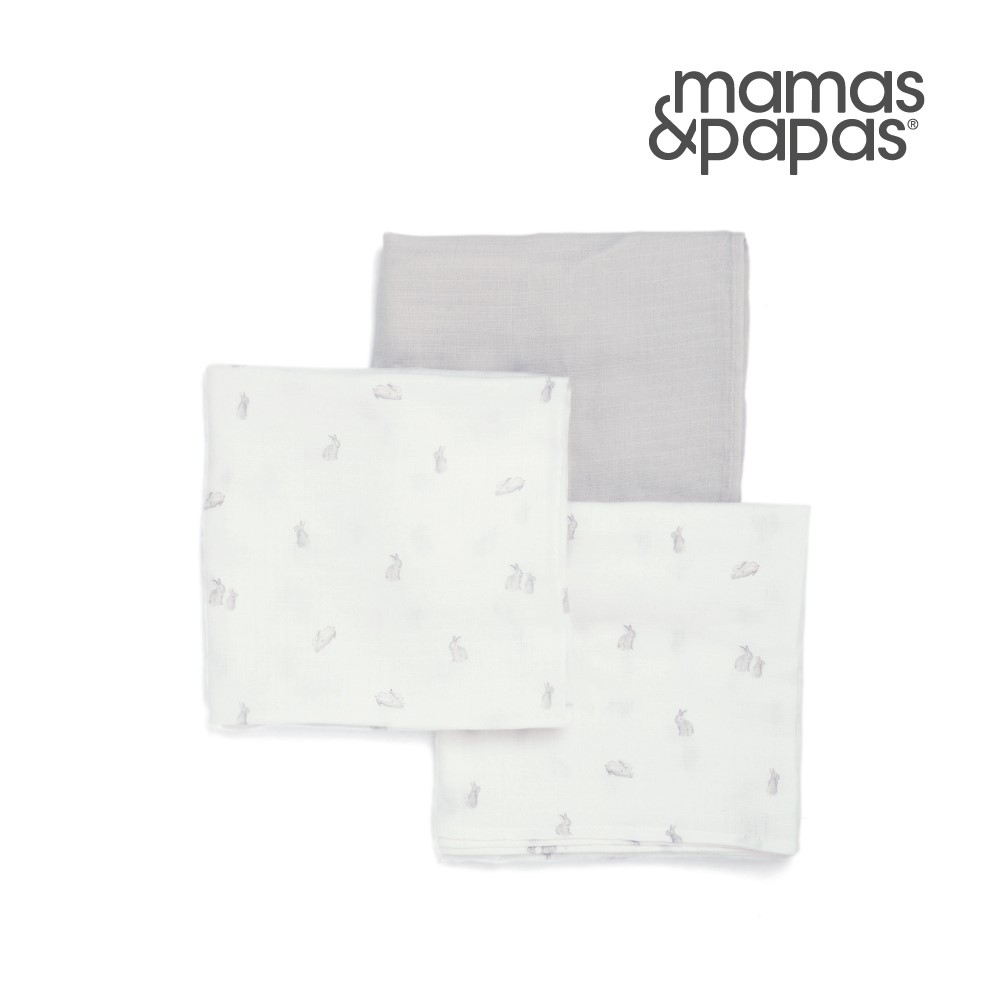 Mamas & Papas Muslin紗布巾3入(90x90cm)(多款可選)