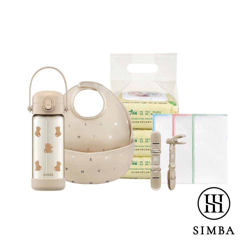 Simba 小獅王辛巴 小童開學必備組-吸管水壺400ml