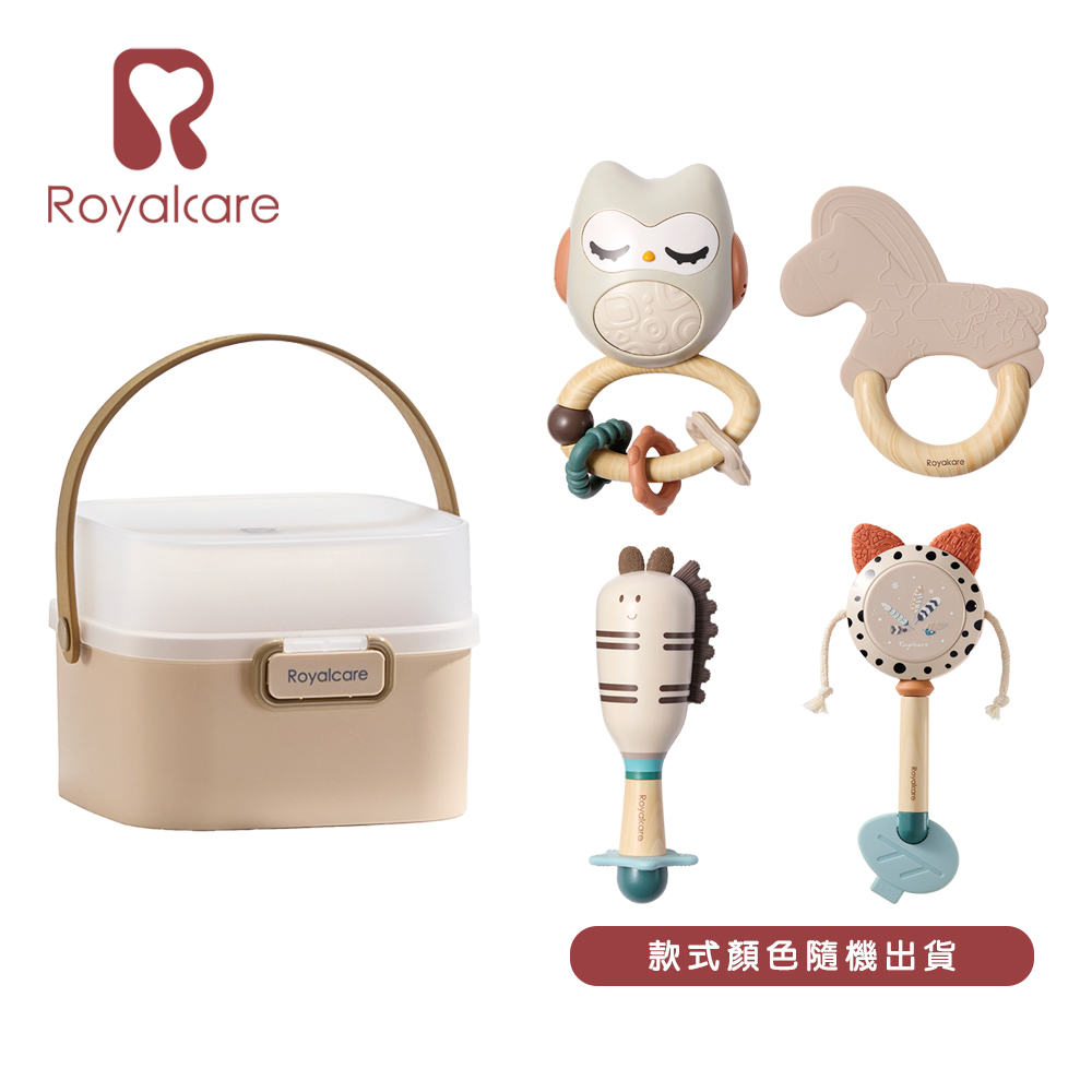 Royalcare 歡樂手搖鈴四件組附收納盒(款式隨機)