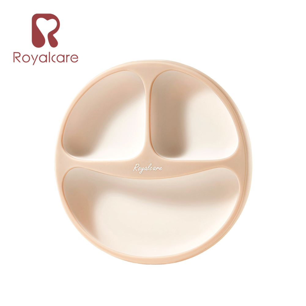 Royalcare 矽膠穩底盤式三格餐盤