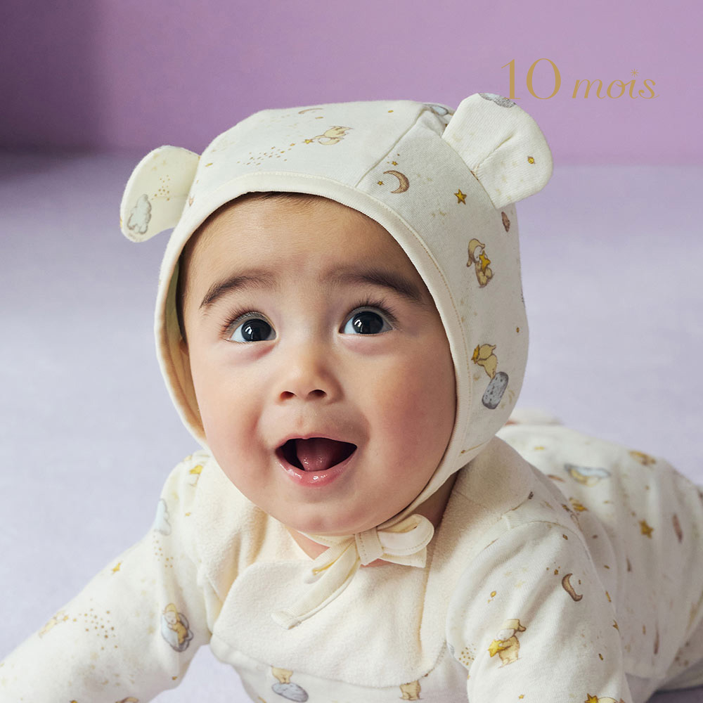 10mois 莫瓦星願繫帶軟帽