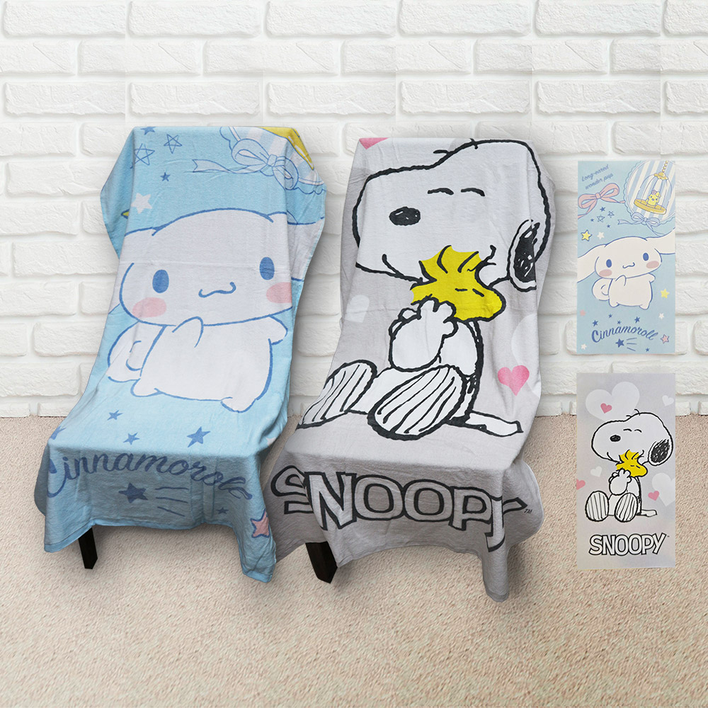 一品川流 SNOOPY史努比大浴巾 / 大耳狗大浴巾-2條入 (100%純棉)