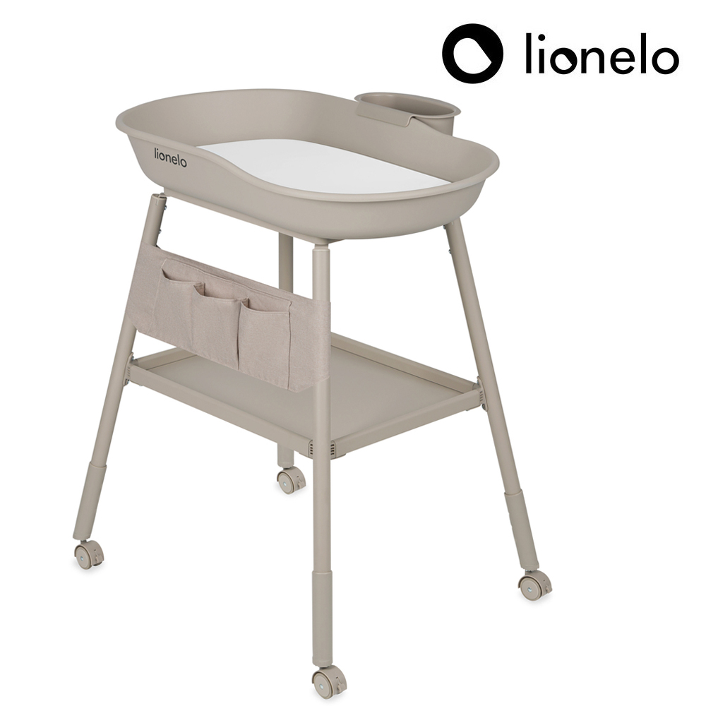 Lionelo 波蘭 嬰兒多功能移動尿布護理台 Rosie (尿布台 四輪移動 高低可調 附尿布墊)