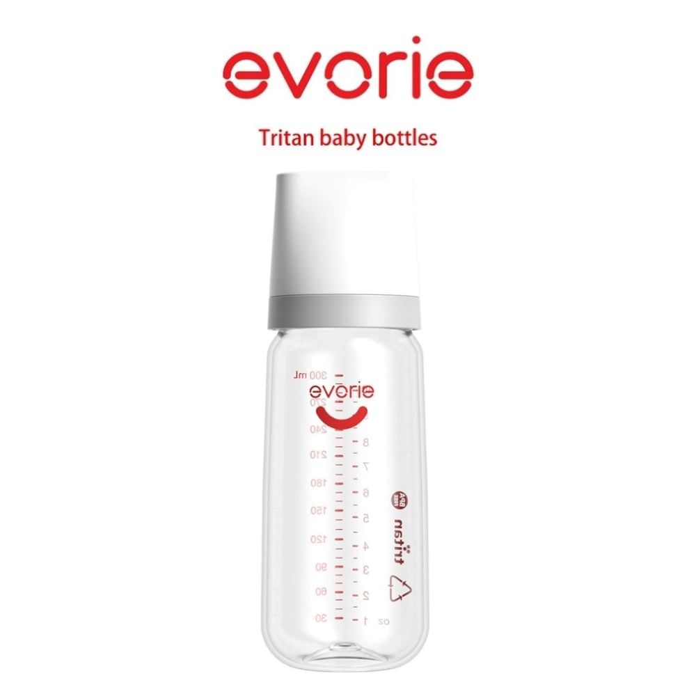 Evorie 愛得利 Tritan寬口奶瓶 北歐風嬰兒奶瓶 優於ppsu 300mL