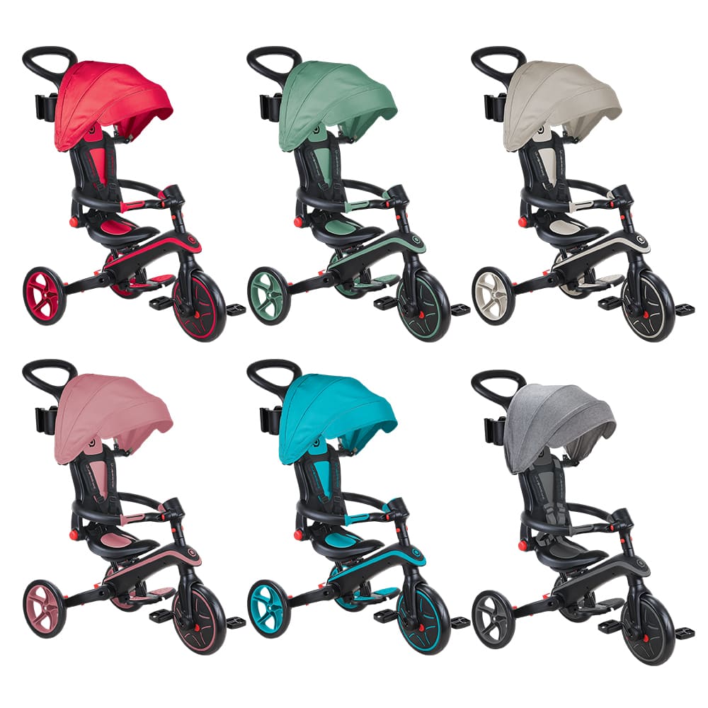 Globber 哥輪步 官方直營 法國  4合1 Trike多功能3輪推車折疊版