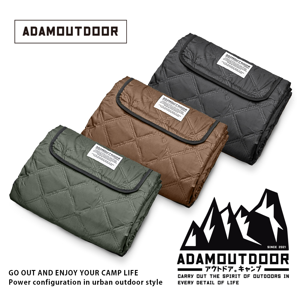 ADAMOUTDOOR 防水經典隨身野餐墊 ( 防潮墊 野餐墊 地墊 防水 野餐墊 海灘墊 折疊 露營 野營 200X200 加厚 防水 )