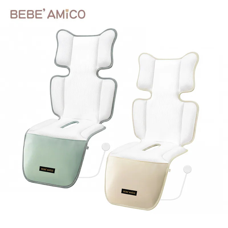 BEBE AMICO 小白鯨極地隨行智能風扇嬰兒涼感墊-天絲(多款選擇)