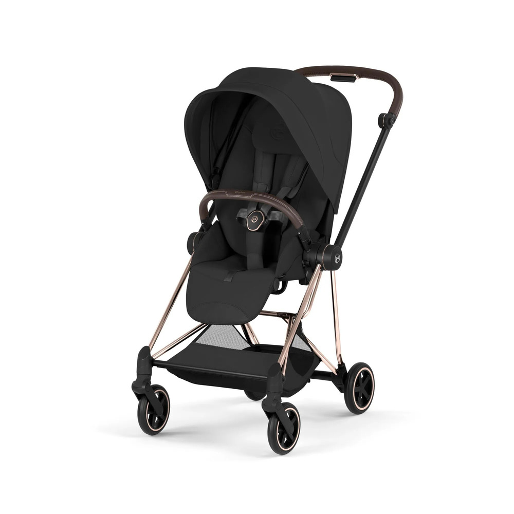 Cybex 【限量贈推車杯架】MIOS 輕便型嬰兒手推車-玫瑰金管