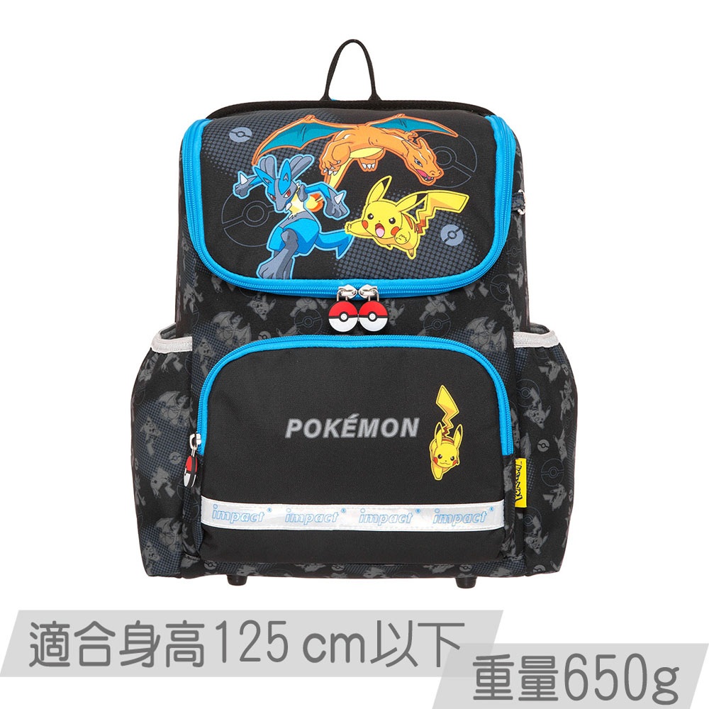 IMPACT 怡寶 寶可夢超輕羽量型護脊書包-黑 IMPKM6021BK
