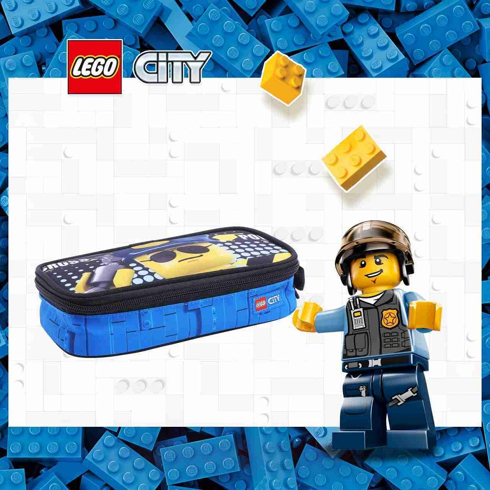 LEGO 樂高 丹麥樂高鉛筆盒-警察 10052-2003