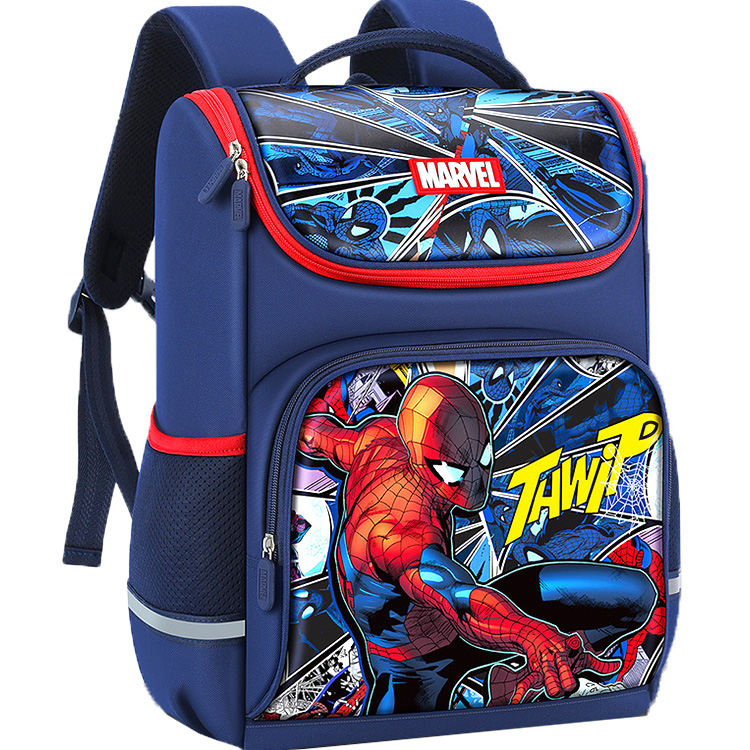Marvel 漫威 漫威英雄蜘蛛人兒童後背包包雙肩背包國小書包 895609(復仇者聯盟 生日禮物 聖誕節 平輸品)【小品館】