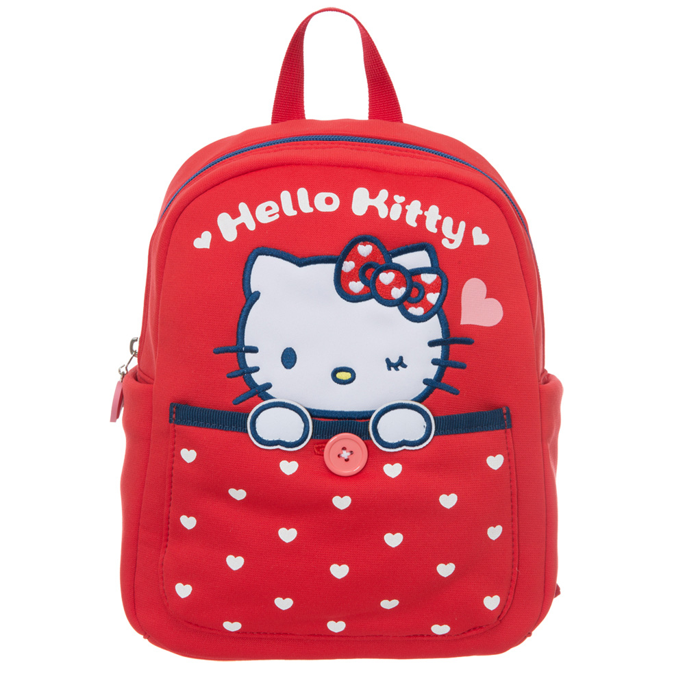 Hello Kitty 我愛凱蒂系列-後背包-紅 KT01L01RD