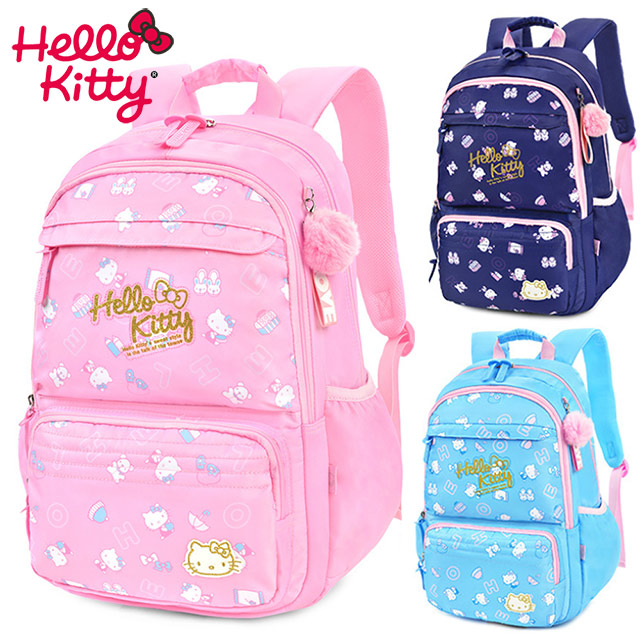 優貝選 三麗鷗HELLO KITTY多夾層小學生書包 後背包3-6年級適用