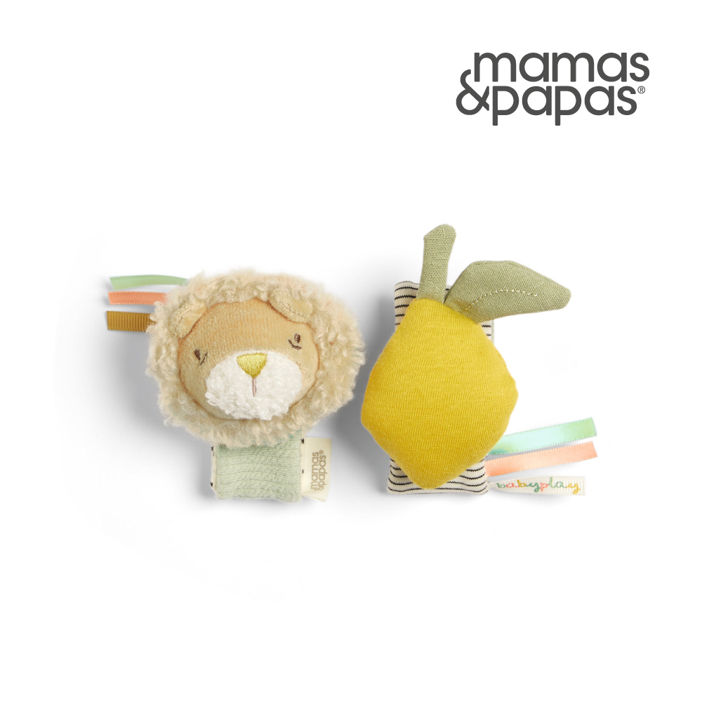 Mamas & Papas 獅子愛萊姆(手環搖鈴兩件組)