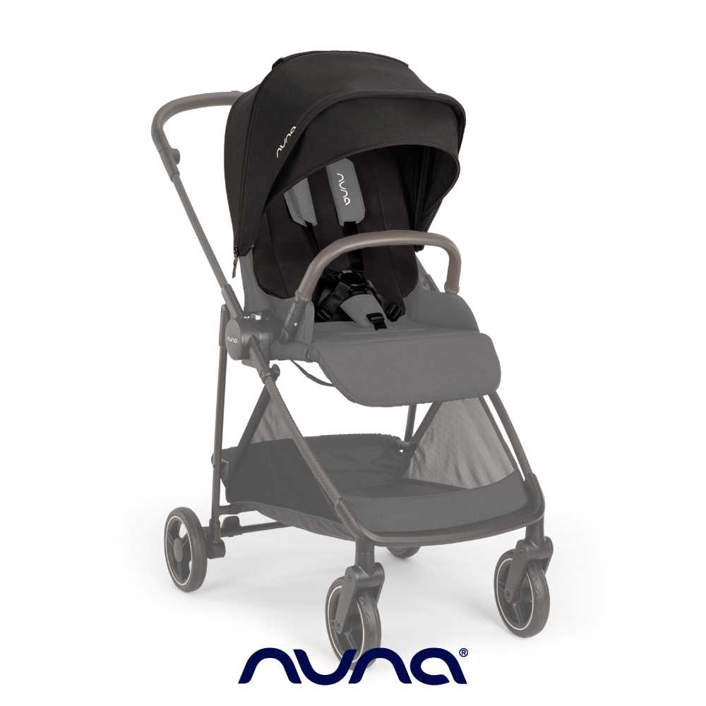 NUNA 荷蘭-IXXA next 座布組+扣具組+頂篷組(含頂篷架)(黑色)