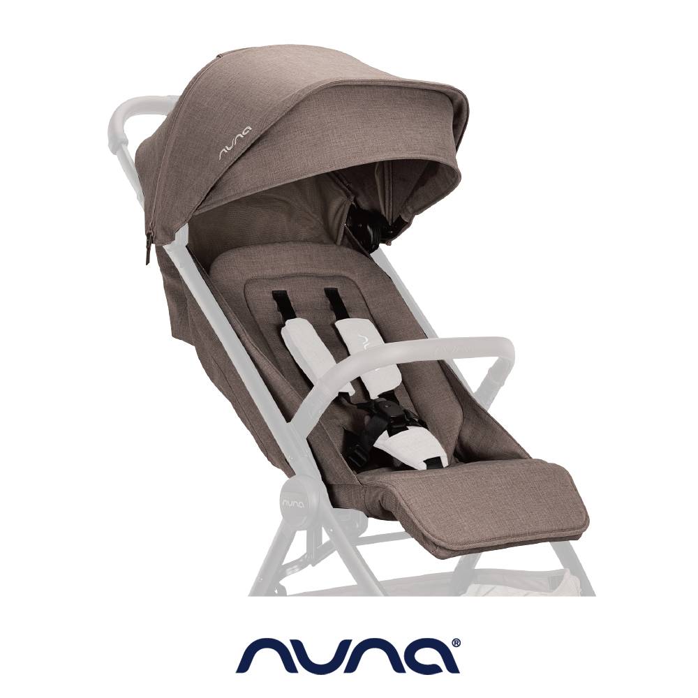 NUNA 荷蘭-TRVL lx 座布+頂篷組(前/後頂篷條+頂篷座)+胯帶扣具組(雪松棕)