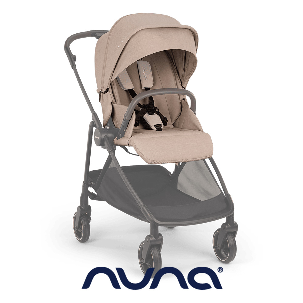NUNA 荷蘭-IXXA swiv 座布套+頂蓬(含頂蓬骨架)+安全帶及扣具(石英棕)