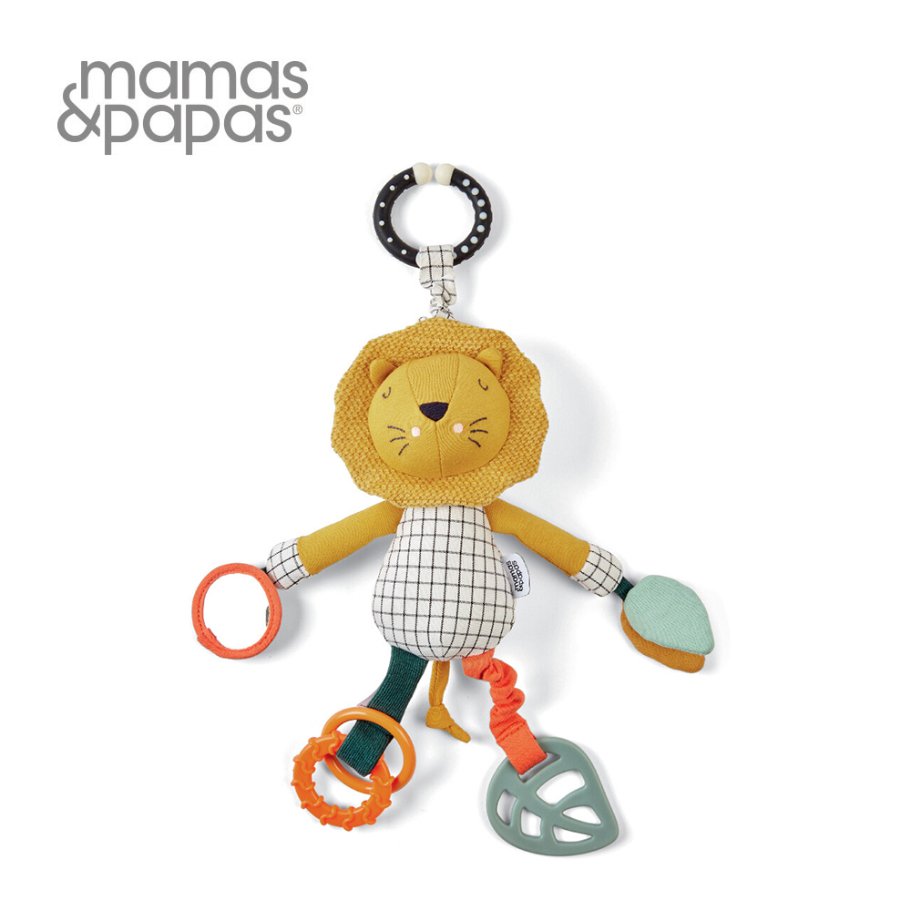 Mamas & Papas Mamas&Papas 噓!獅子睡著了(搖鈴吊飾玩偶)