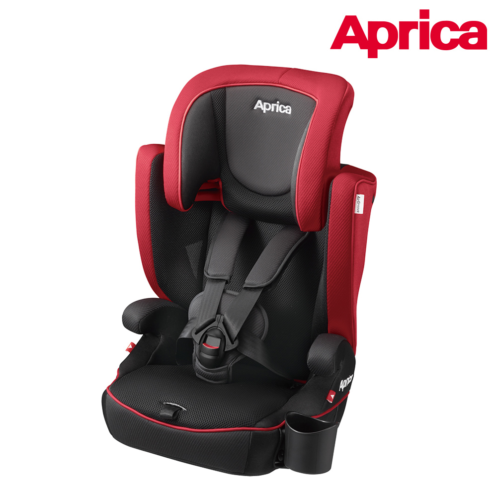 Aprica 愛普力卡 日本 2-12適用用安全帶版成長型輔助汽座 Air Groove (成長座椅 5點式安全帶 增高墊 車用安全帶安裝)