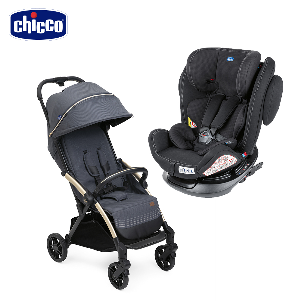chicco -Unico Plus 0123 Isofix安全汽座+Goody XPlus魔術瞬收手推車