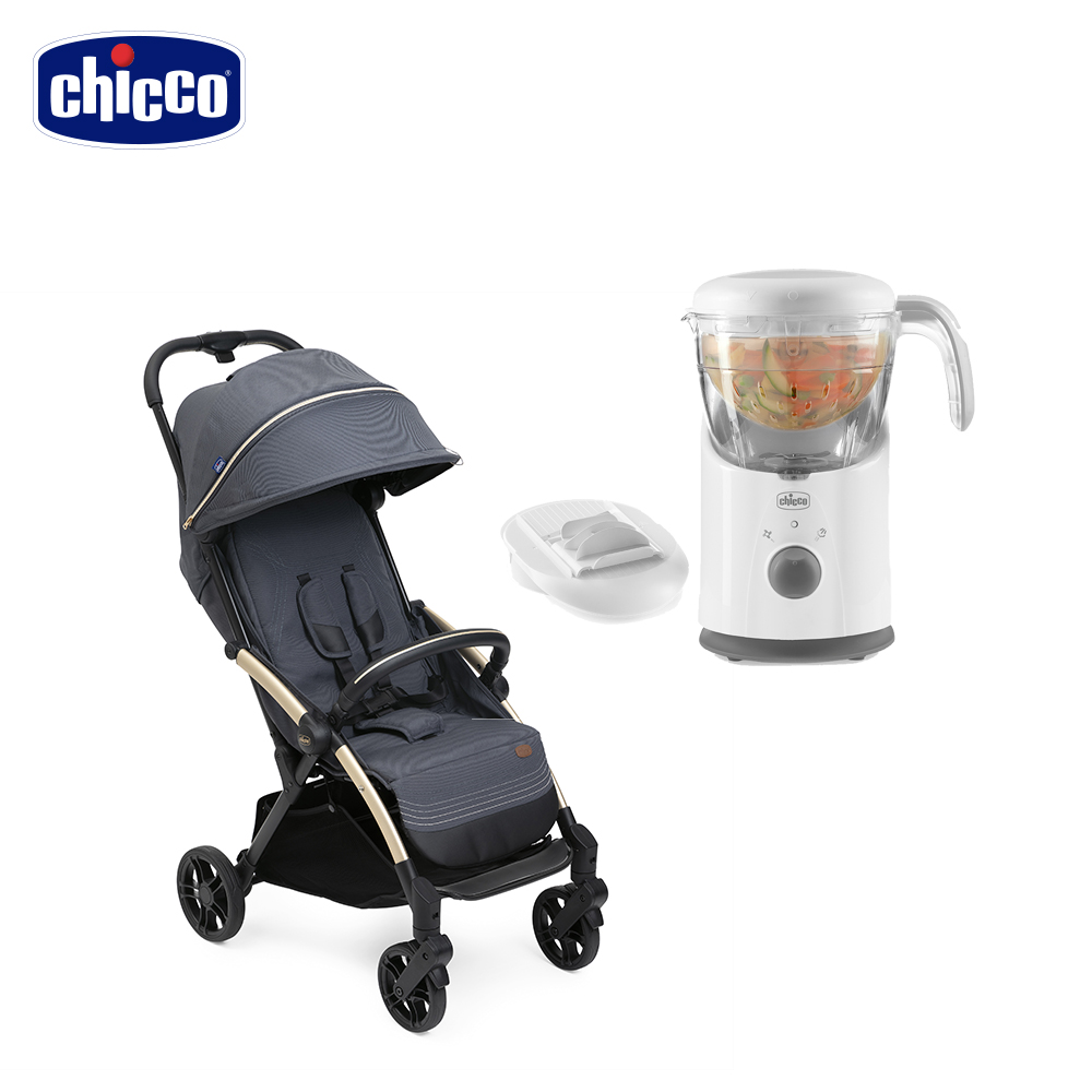 chicco -Goody XPlus魔術瞬收手推車+多功能食物調理機