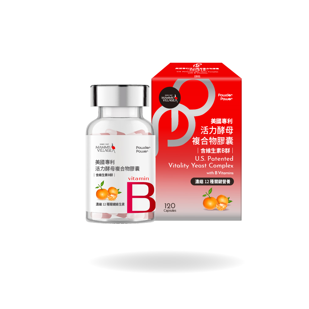 Mammy Village 六甲村 Powder Power美國專利活力酵母複合物膠囊(含維生素B群)